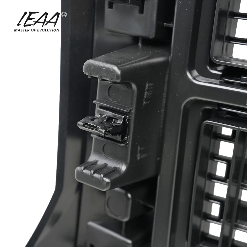product car accessories grille with light front bumper parts for gmc sierra 2500hd 3500hd 2015 2020 glossy black grill-6