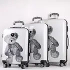 Luggage Set Luggage Luggage Wholesale Colorful Printing Abs Travel Bags Luggage Set Abs