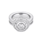 Diamond Ring Rings Wholesale Brass Classical Circlet Cubic Zirconia Big Stone Diamond Finger Ring