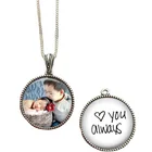 Photo Fashion Jewelry Gift Personalized Memory Open Customized Picture Gold Sliver Locket Pendant Photo Necklace