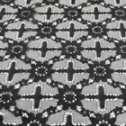 Floral Lace Chinese Supplier Cheap Price Floral Black Poly Stretch African Lace Fabrics For Women Dresses