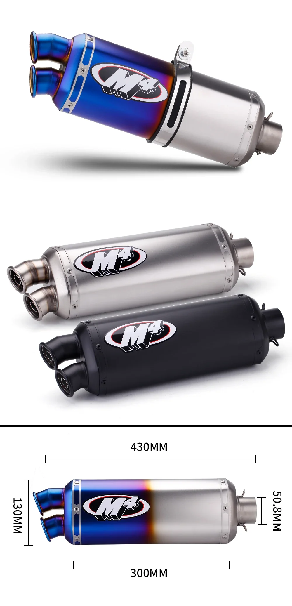 Motorcycle Refitted Back Pressure Exhaust Pipe R2 Cbr500 Rowing 250