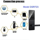 Door Lock Wholesale Shenzhen Factory Price Electronic Door Handle Lock Smart With Hotel Door Lock System