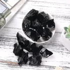 Obsidian Rough Natural Black Obsidian Chunk Raw Black Obsidian Crystal Stone For Healing