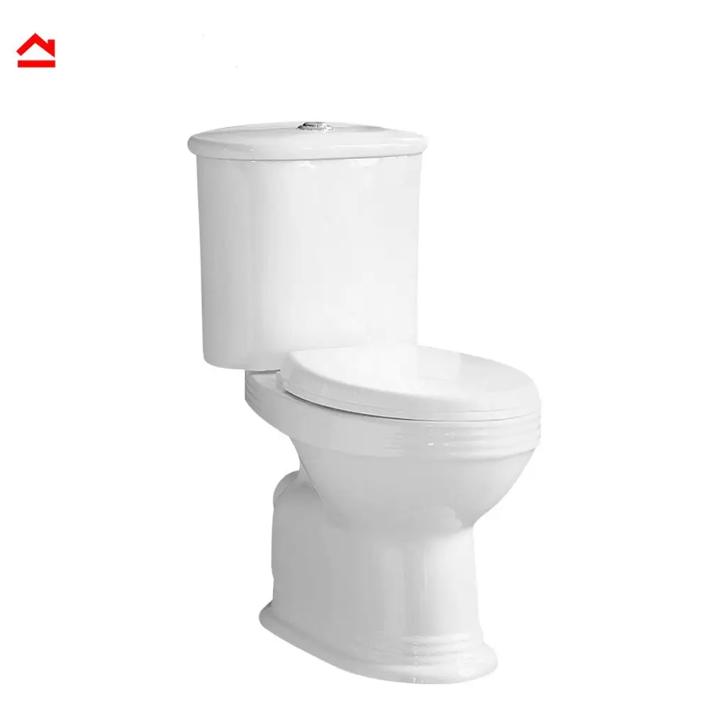 White Colored Washdown Two Piece Turkish Wc Toilets Bowl For Sale