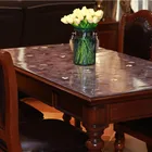 Plastic Table Cloth Clear Waterproof Plastic Table Cloth Wholesale Flora Printing Pvc Table Cover