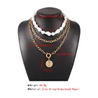 Jewelry Fashion Jewelry 14k Gold Plating CZ Pearl Jewelry Sets Gold Earring Necklace Set For Women