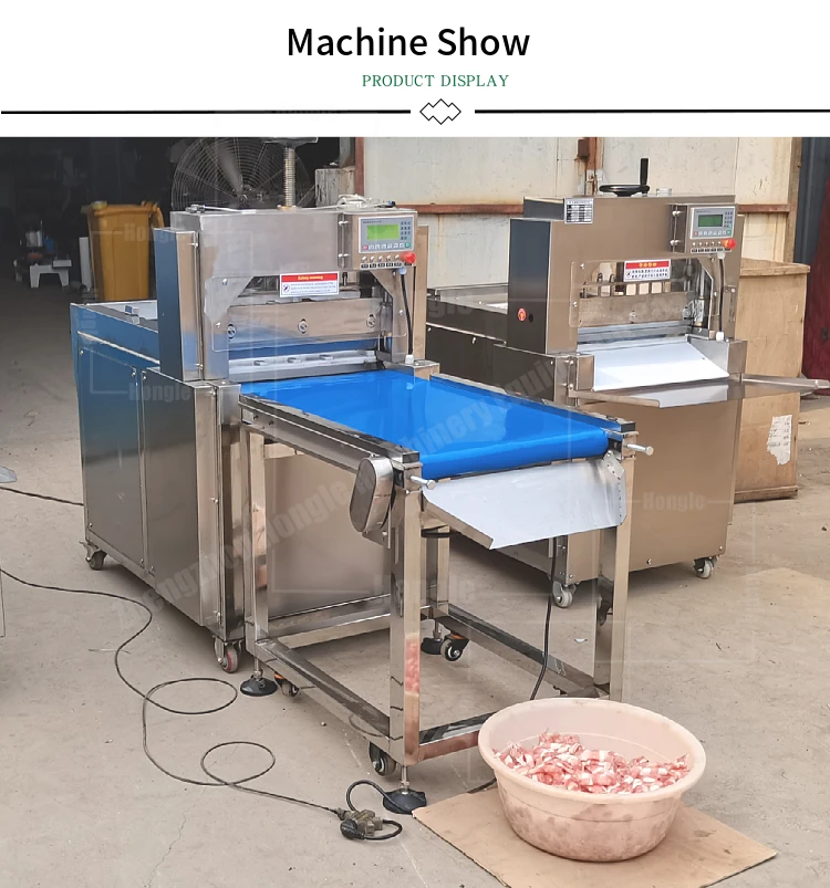 Frozen Beef Lamb Roll Slicer Stainless Steel Automatic Frozen Meat Slicing Machine Meat Cutting Machine details
