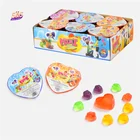 Jelly Fruity Sucking Jelly Lovely Mix Wholesale Multi Color Big Pudding Jellies Rose Heart Shaped Jelly