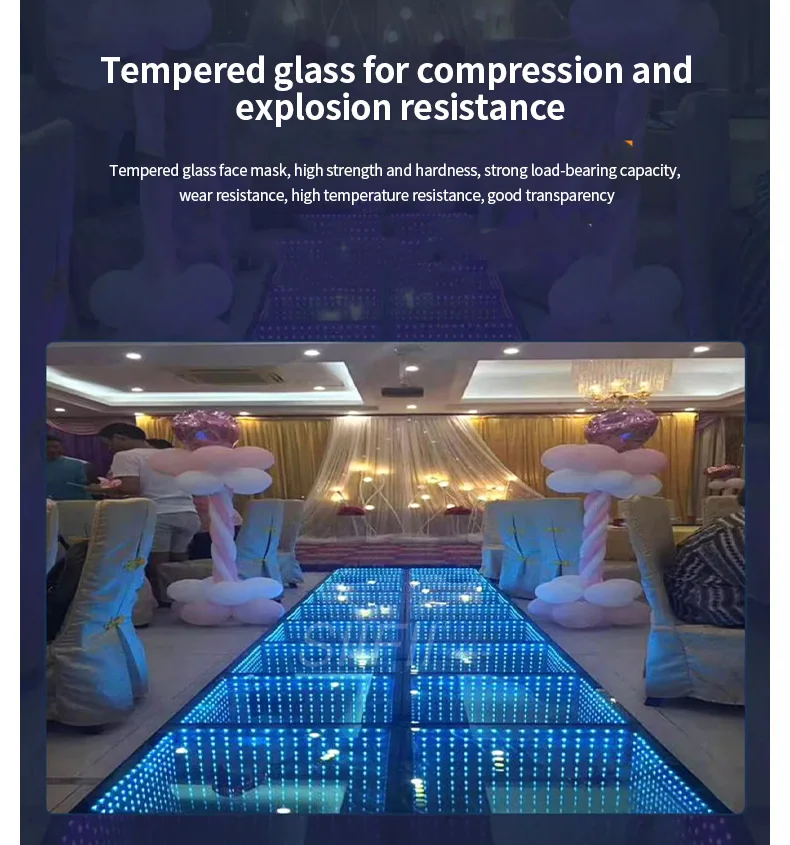 2025 Infinity Fast Setup Fashion Popular  Dance Floor Wedding Interactive Led Panel Stage Floor