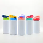 Wholesale US Free Shipping 12oz Straight Sippy Cup Child Kid Tumbler Sublimation Blanks 304 Stainless Steel Water Tumbler