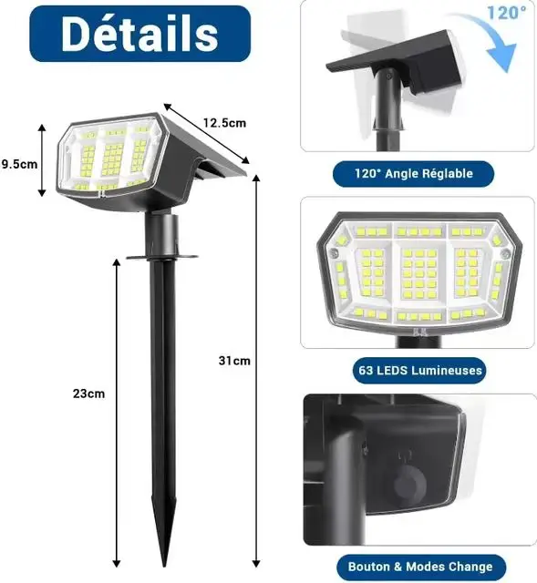 Simple beautiful cable-free landscape lighting project solar garden light