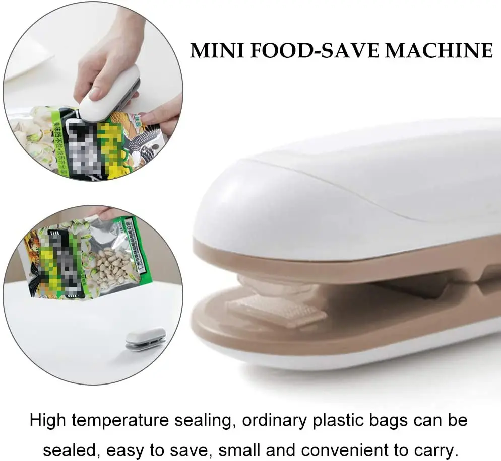 New product ideas 2023 Mini Bag Sealer Handheld Vacuum Portable Sealer  Mini Sealing Machine Package Mini Bag Sealer