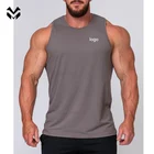 Cotton Men Vest Custom Logo Cotton Gym Wear Active Wear Men Sport Top Fitness Men Vest Men Tank Top