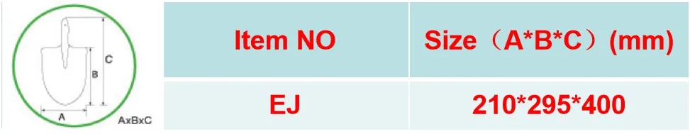 product hot sale farming garden spade carbon steel construction flat pointed shovel head-14