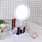 Mirror Mirrors Custom Daily Makeup Led Mirror Travel Portable Folded Mirrors