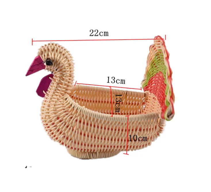 New style Cartoon weaving Plant Crafts Guangxi Rattan Basket