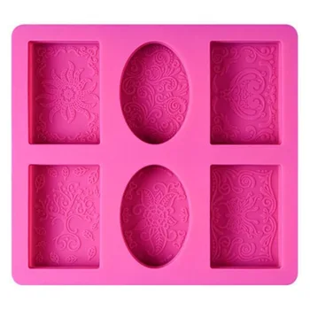 Handmade Silicone Soap Molds DIY Baking Biscuit Chocolate Mold Soap Making Supplies