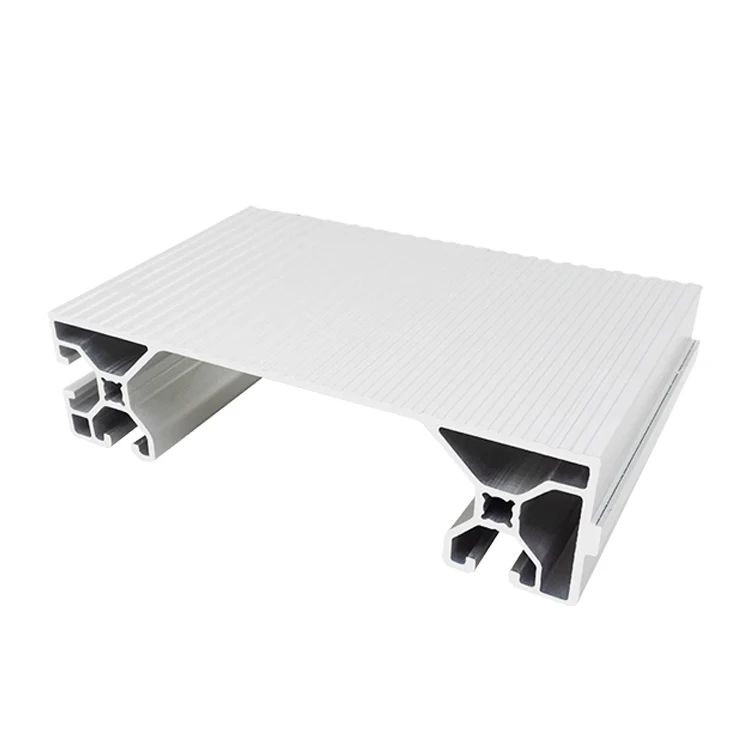 40150 40200 Step Profile Anti slip Pedal Maintenance Platform Staircase 40250 Industrial Staircase Aluminum Material details