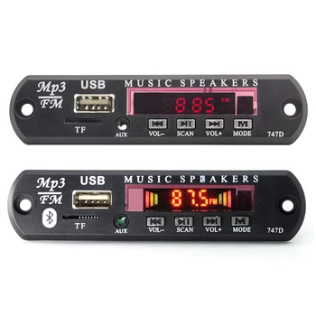 Wireless Blue tooth Car Audio Module MP3 WMA Car Radio Decoder Board Support USB TF FM Radio 5V-12V Car Speaker MP3 Player