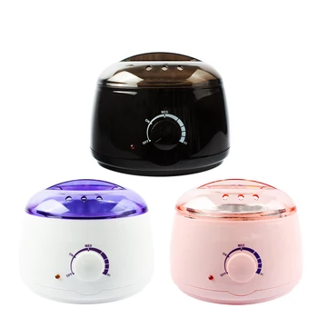 BIN Wholesale private label 500cc single pink paraffin depilatory wax warmer pot Wax heater for hair removal
