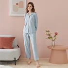 Pajamas For Men Cotton Sleepwear Custom Pajamas Men And Women Stripe Pyjamas Sleepwear For Couple