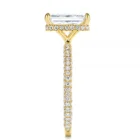 Zircon Zircon Wholesale 925 Sterling Silver White Zircon Diamonds Square Shape White Zircon Wedding Ring