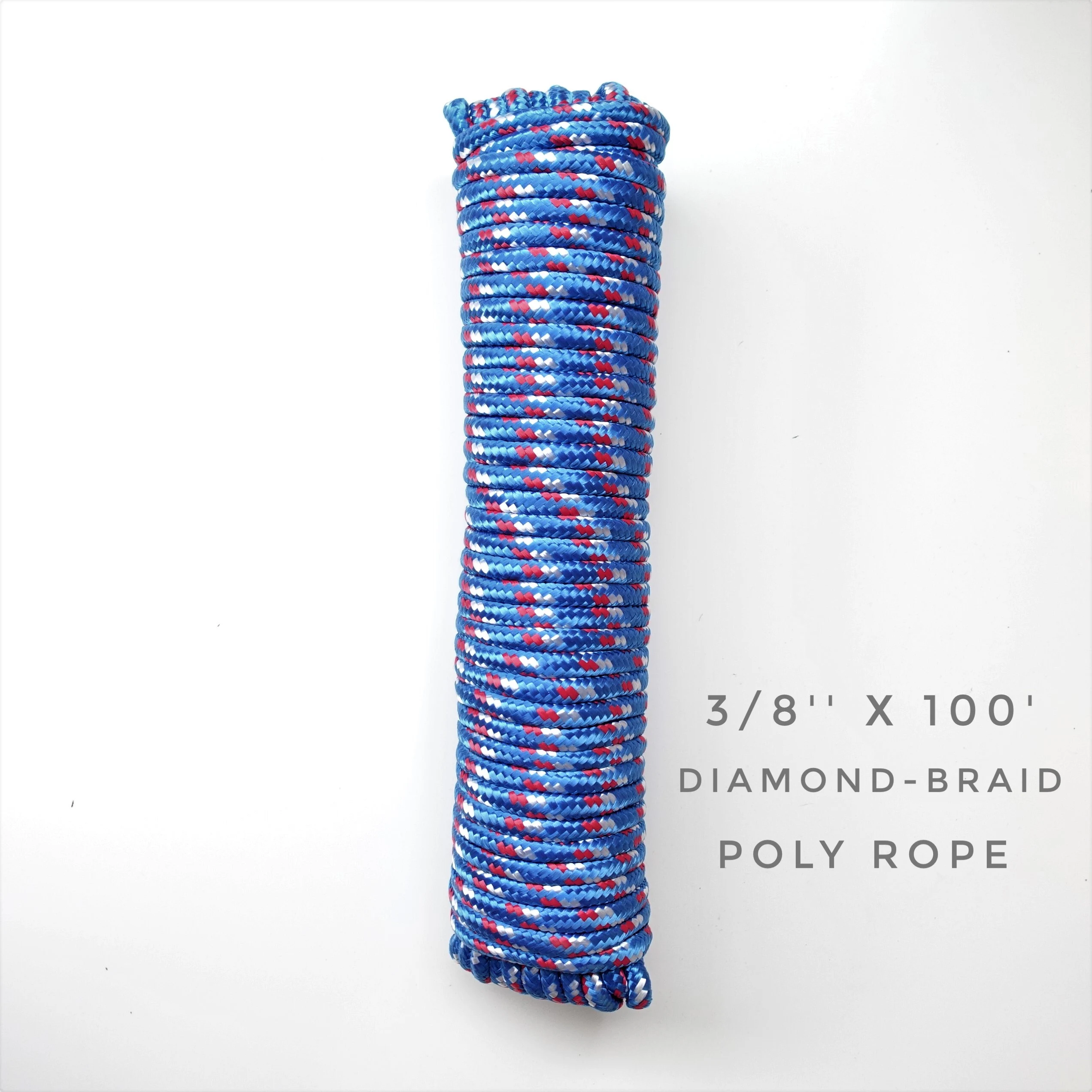 3/8 x 100' Braided Poly Rope