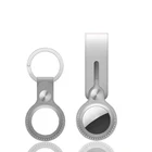 Shockproof Smart Tracker Cover Leather Keychain Key Ring PU GPS Navigation Case For Airtag For Air Tags GPS Tracker
