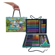 Skyward Portable Drawing & Painting Art Craft Kits Coloring Crayons & Colored Pencils Set Gift for Kids' Art & Stationery