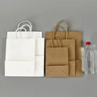 Bag Handbag Bags Luxury Custom Tea Filter Bag Handle Kraft Paper Handbag Tote Bags