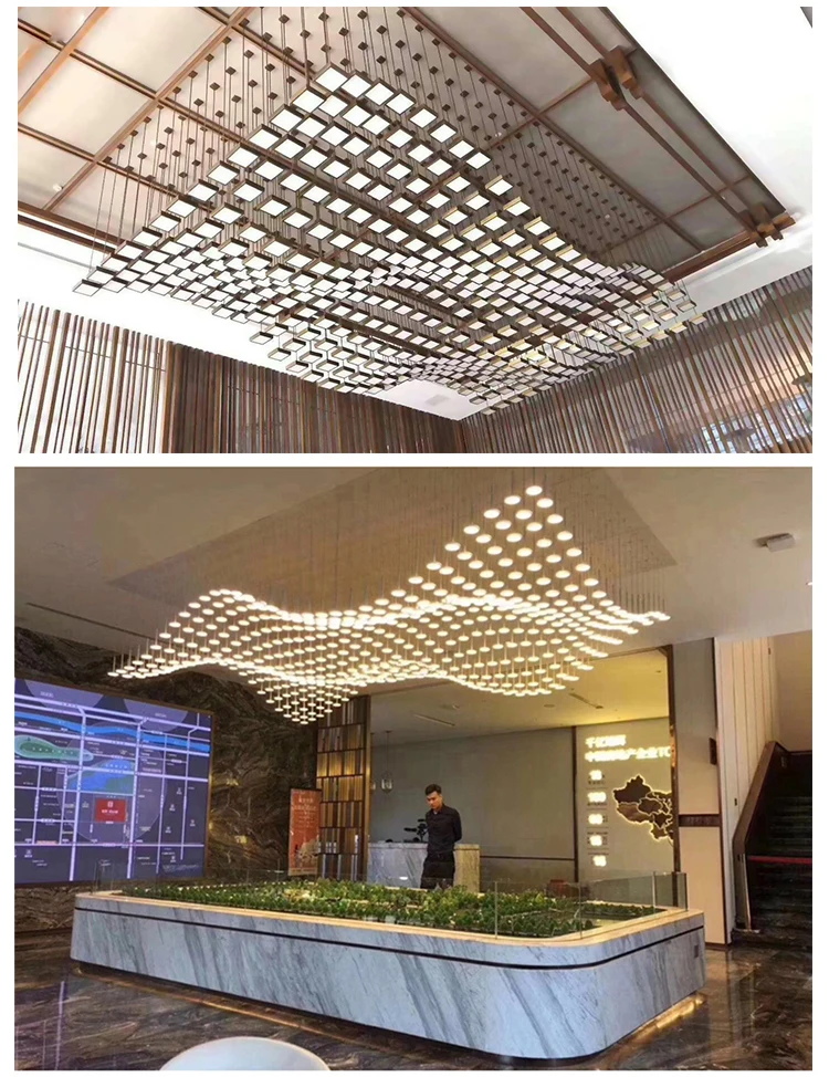 CPL-07 Gorgeous Lighting Fixtures Decoration Hotel Lobby Wedding Hall Custom Large Luxury Chandelier details