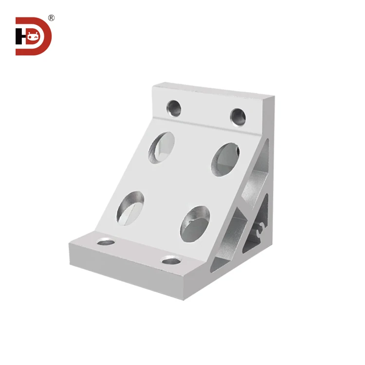 Aluminum Profile Heavy-duty Reinforced Corner Code 4040/4080 Aluminum Profile Extruded Right Angle Connection Fastener supplier