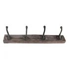Rustic Coat Rack With Hooks Vintage Decorative Wooden Wall Mounted Coat Rack For Bathroom Living Room Bedroom