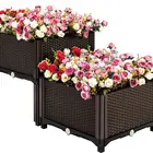 Gardening Container Yard Gardening Flower Planter Box Rectangle Grow Garden Bed Vegetables Planting Container