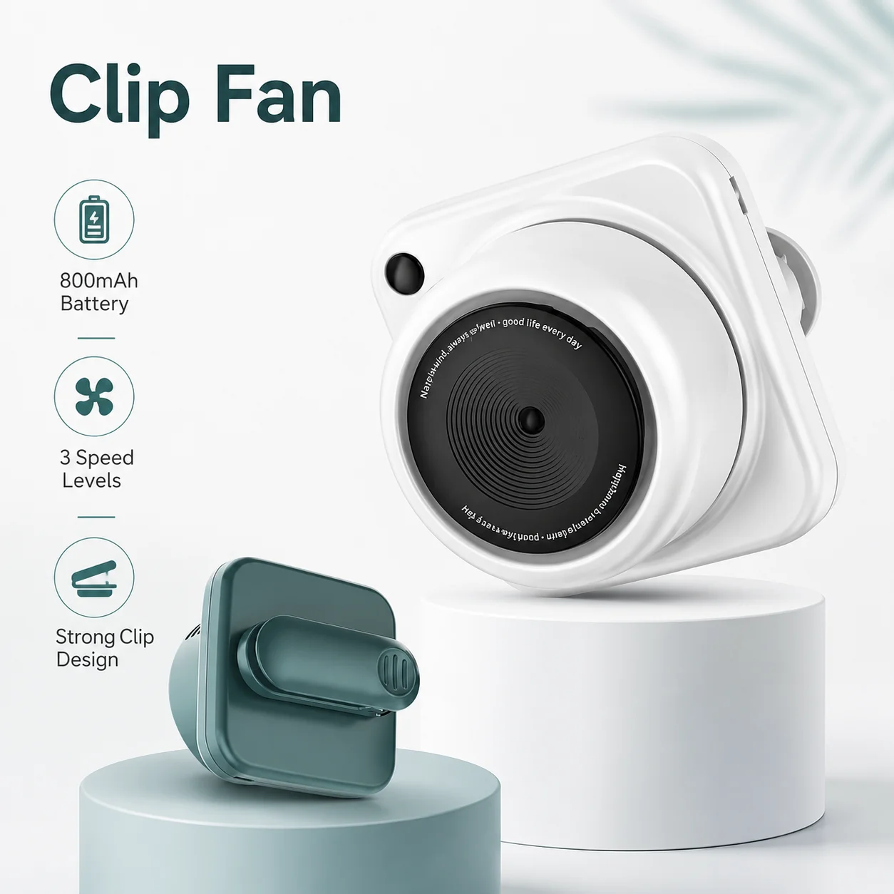 Speeds Hands-free Neck Fan, G01, Portable, 800mAh - detail 4
