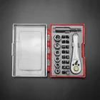 1 Repair VCAN 24 In 1 1/4" Drive Ratchet Wrench Socket Bits Tool Set For DIY Household Bicycle Repair