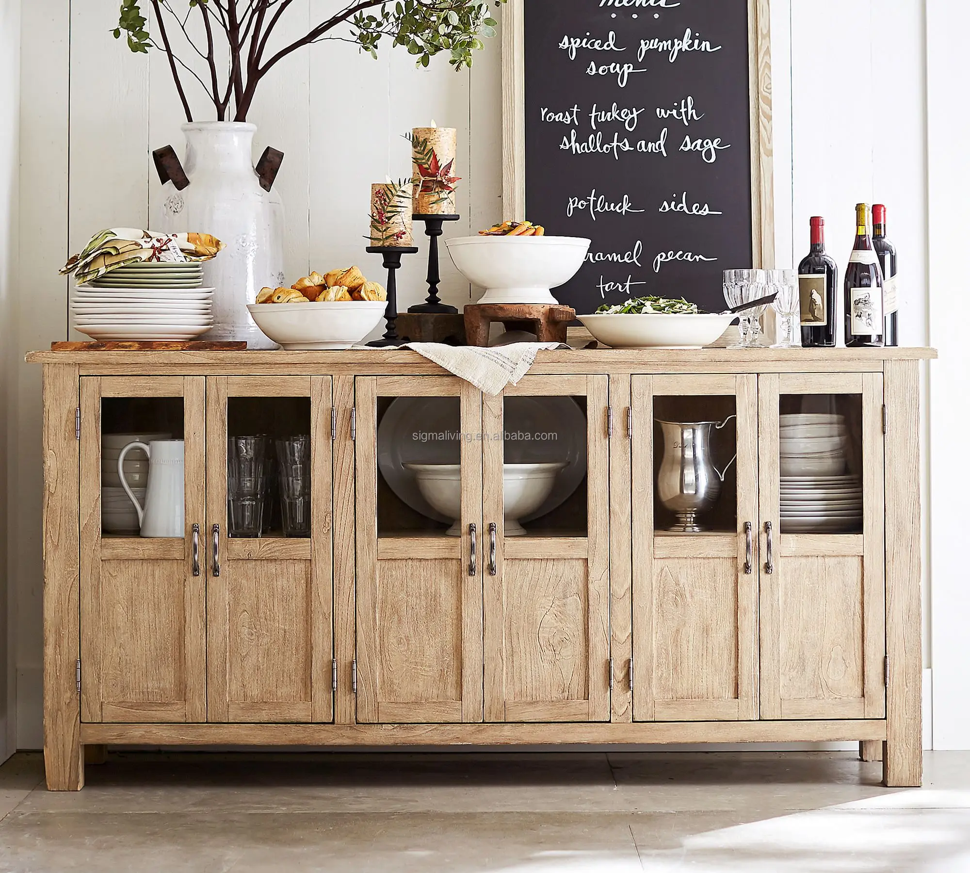 buffet cabinet wood modern luxury indoor furniture 75