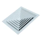 Ac conditioner air outlets ceiling 4 way square diffuser