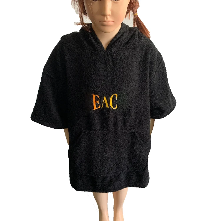 Cotton Surf Beach Hooded Poncho Changing Bath Robe Towel for kids