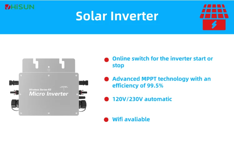 1400w Hisun Mppt Vde On Grid Micro Inverter Solar Panels Solar Energy