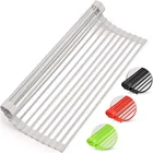 Dish Foldable Drain Rack Custom Amazon Wholesale Factory Wholesale Silicone Foldable Dish Draining Rack
