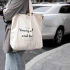 Bags Cotton Bag Cotton No MOQ Reusable Custom Tote Shopping Bags Cotton Canvas Bag
