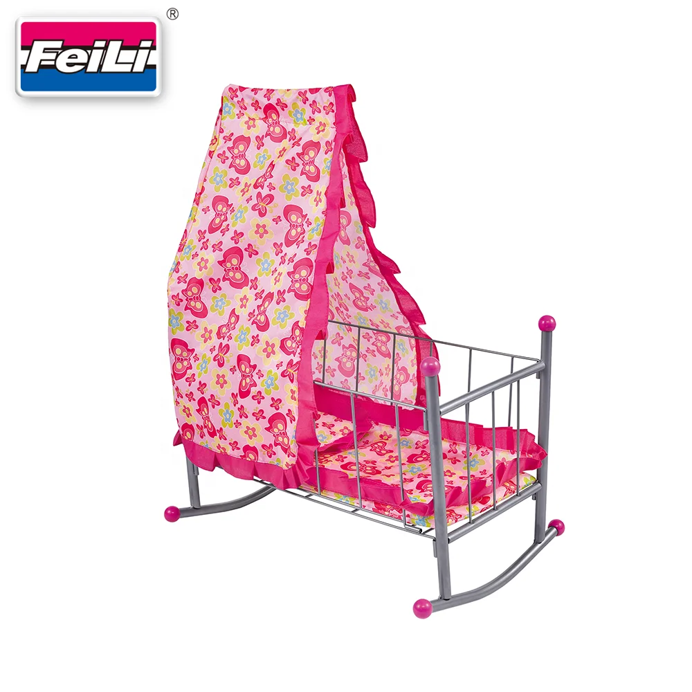 Fei Li stroller easy assembly baby doll cradle for doll used doll furniture toys toys for girls playing role toys