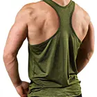 Wholesale Photo Or Logo Your OWN Design Customized Men's Fitness Clothing Gym Vest Custom Tank Top