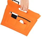 Bag Handbag Upin Breathe Durable Zipper Yellow Felt Document Messenger Tote Bag For Handbag