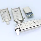 Usb Usb Usb 20 C Male Housing L 25.8Mm Usb A 2.0 2/0 Male Shell Gold Color Usb C 31 With Metal Housing