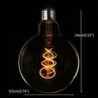Dimmable Spiral Filament Bulb Decor Soft Filament 220v Dimmable G95 E27 6W Spiral Led Kugellampe Bulb Home Decoration