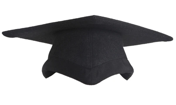 High Quality Felt UK Matte Black Deluxe Academic Mortarboard manufacture