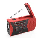 Radio Band Radio Amazon Hot Sale Solar Hand Crank NOAA Weather Band Radio With 2000 Mah Power Bank LED Torch Reading Lamp
